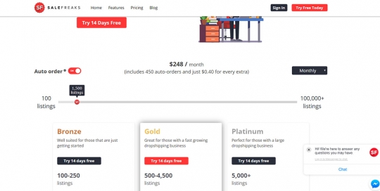 salefreaks-dropshipping-platform